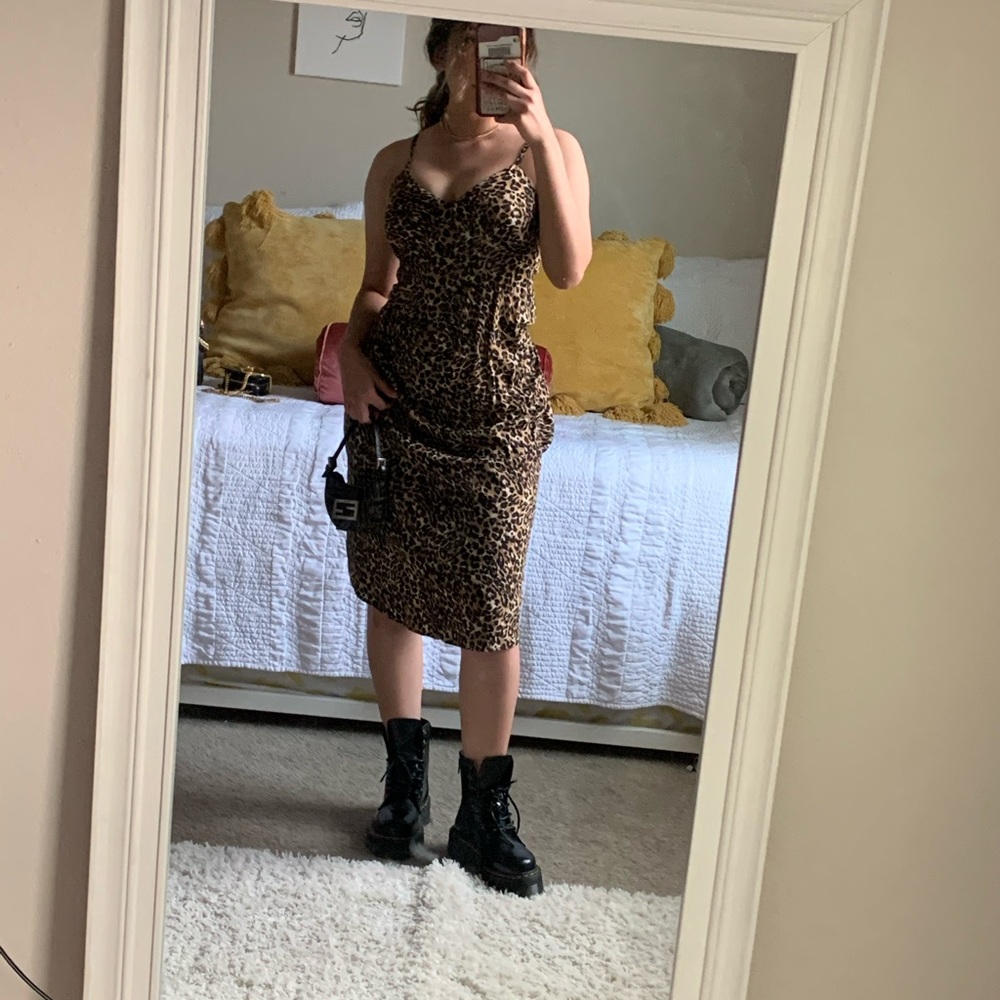 Cheetah maxi dress